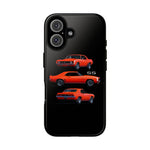 1969 Camaro SS Orange Triple View Muscle Car Tough Phone Case