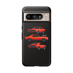1969 Camaro SS Orange Triple View Muscle Car Tough Phone Case