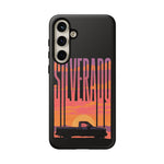 Silverado sunset truck Phone Case | Retro pickup silhouette