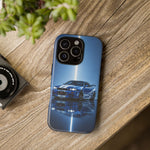 Blue R34 Skyline Phone Case, JDM Sports Car Racing Stripe Studio Cover
