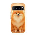 Pomeranian Tiny Fox Fluffy Art Tough Phone Case