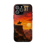 Western Sunset Cowboy Phone Case | Rugged Protective Cover
