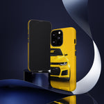 Yellow Camaro Phone Case, ZL1 American Muscle Car Tough Cover for Chevy Owners