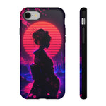 Neon Geisha Silhouette Phone Case | Tough Cover