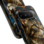 Stained Glass Cat Phone Case, Lead Line Art Cover, Gift