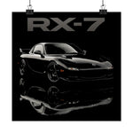 1996 RX-7 FD Poster Wall Art Print JDM Rotary Sports Car Garage Decor
