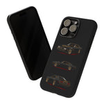 Trans Am Phone Case Black Gold, Three-View Vector Tough Cover