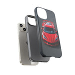 Red C8 Z06 Track Wing Tough Phone Case Cover Gift Art