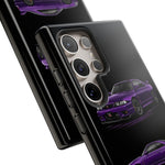 Purple R33 Skyline GTR JDM Sports Car Phone Case Tough Multi View