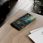 Salmon River Fishing Phone Case, Sunlit Current Cover