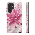 Pink Glitter Star Tough Case | Sparkle Phone Case