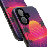 Classic Grid Sunset Vaporwave Art Tough Phone Case