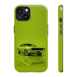 Green Cuda Muscle Car phone case for Gear Heads