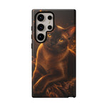 Burmese Golden Sable Portrait Art Tough Phone Case