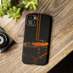 Orange Cuda Phone Case, Muscle Car Stripe Studio Cover, Gift