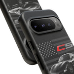 Black C5 Phone Case American Sports Car Tough Cover Gift