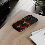 Challenger RT Phone Case, Rainy City Night Muscle Car Tough Cover