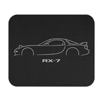 RX-7 Outline Car Mouse Pad | Sports Car Silhouette Desk Mat