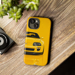 Yellow Supra Phone Case, MK4 90s JDM Legend Tough Protective Cover for Men