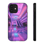 Empty Mall Escalator Vaporwave Art Tough Phone Case