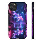 Neon Koi Reflection Vaporwave phone case | Tough Cover