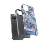 Chrome Metallic Swirl  Art Tough Phone Case