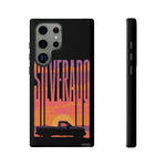 Silverado sunset truck Phone Case | Retro pickup silhouette