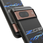 Blue C7 Z06 Sports Car Tough Phone Case Track Style Cover Gift