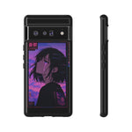 Melancholy Anime Girl Phone Case Vaporwave Tough Case