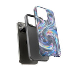 Chrome Metallic Swirl  Art Tough Phone Case