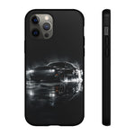Black Sports Car Illustration 2023 Challenger SRT phone case | Car Drift Reflection