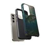 Largemouth Bass Phone Case, Sunlit Underwater Tough Cover, Gift