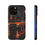 Challenger RT Phone Case, Rainy City Night Muscle Car Tough Cover