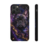 French Bulldog Galaxy Marble Art Tough Phone Case