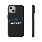 Blue C8 ZR1 Phone Case for Supercar Enthusiasts