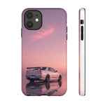 Silver Skyline R34 at Sunset Phone Case | Car Reflection Sky Case