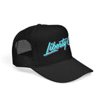 Liberty City Miami Trucker Hat Retro Script Snapback Neon Pastel South Florida Streetwear Cap