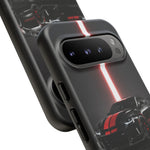 Camaro ZL1 Phone Case, Black Red Racing Stripe Studio Cover, Gift