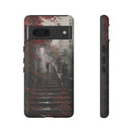 Rainy Temple Stairs Autumn Phone Case Ink Art Tough Case