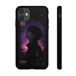 Melancholy Data Poster Phone Case, Glitch Anime Sky Tough Cover