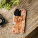 Miniature Poodle Whimsical Watercolor Art Tough Phone Case