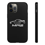 MR2 White Side Silhouette JDM Tough Phone Case Cover Gift
