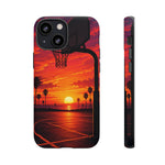 Basketball Court Sunset Phone Case | Tough Phone Case