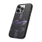 R33 Skyline Phone Case, Purple 97 JDM Sports Car Stripe Studio Cover