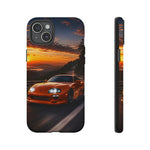 Supra MK4 Orange Touge Night JDM Speed Art Tough Phone Case