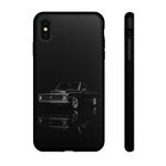 Black Classic C10 Truck Phone Case | Vintage Pickup Reflection, Minimal Auto Design