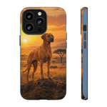 Rhodesian Ridgeback African Savanna Art Tough Phone Case