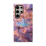 Floating Pool Deck Phone Case, Pastel Cloud 3D Render Cover