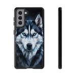 Siberian Husky Geometric Diamond Art Tough Phone Case
