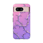 Chrome Thorn Vine Phone Case Vaporwave Tough Cover